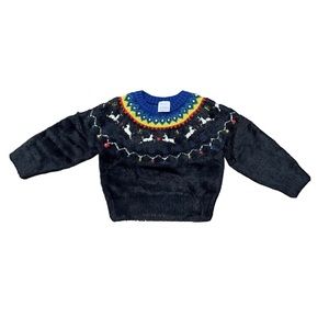 NWT Hanna Andersson Festive Fairisle Christmas Pullover Sweater Size‎ 2T (85)